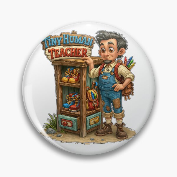 Item preview, Tiny Human Teacher Funny Educator Graphic designed and sold by Marcikart.