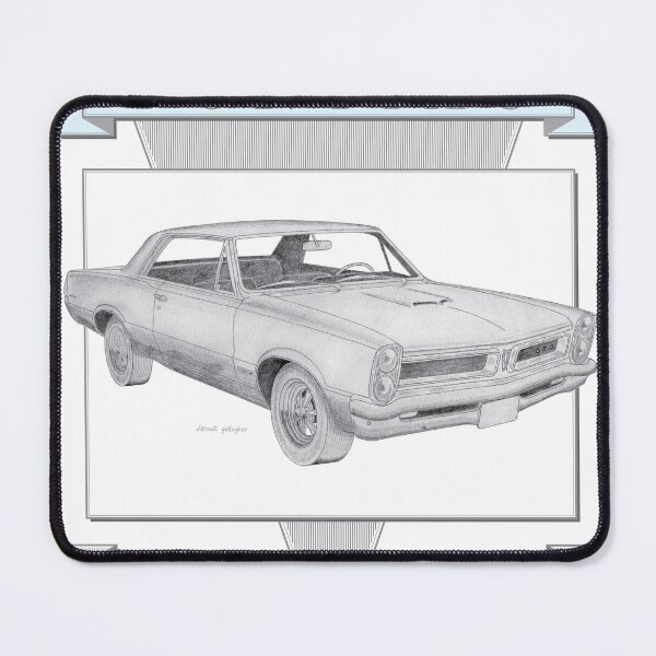 Item preview, Pontiac GTO 1965 2 Door Hardtop Hand-drawn designed and sold by Classic Car Art Drawings.