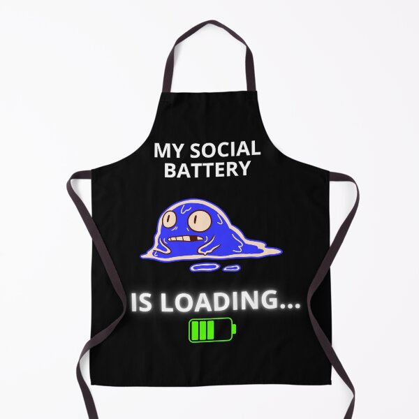 Item preview, Funny Blue Melt Social Battery designed and sold by ContigoART.