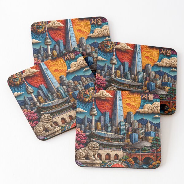 Item preview, SEOUL SKYLINE designed and sold by likbatonboot.