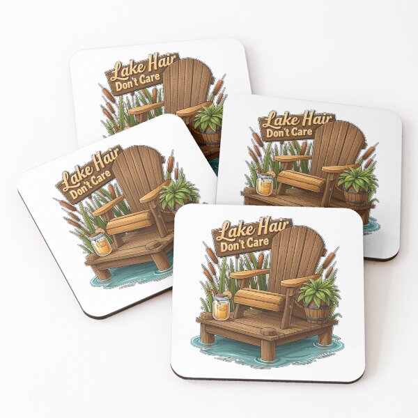 Item preview, Lake Hair Dont Care Wooden Dock And Chair designed and sold by Marcikart.