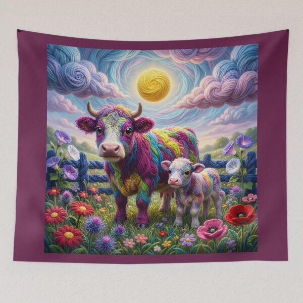 Item preview, Yarn Cow and Her Yarn Calf  designed and sold by Tridentulus.