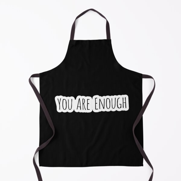 Item preview, You Are Enough Minimalist Typography Art designed and sold by Osmose-Studio ⭐⭐⭐⭐⭐.