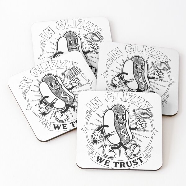 Item preview, In Glizzy We Trust Funny Hot Dog American Flag Retro Cartoon  designed and sold by graphixpolash.
