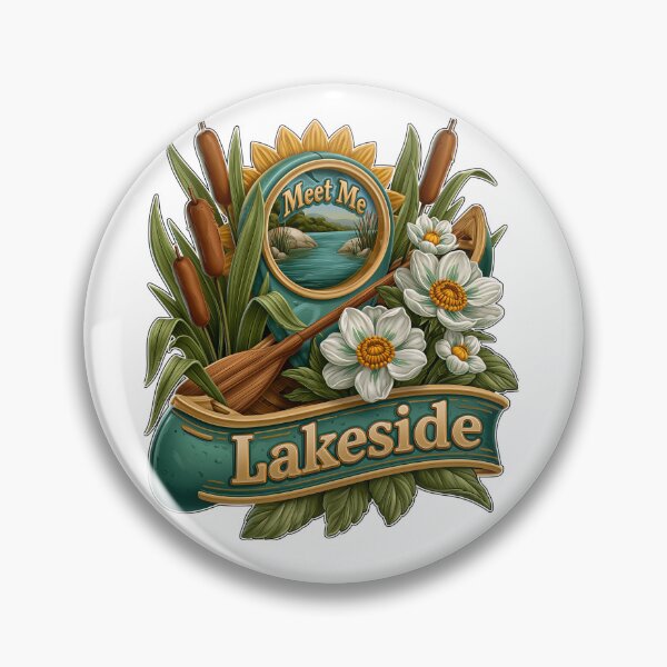 Item preview, Meet Me Lakeside Canoe Paddle And Flowers designed and sold by Marcikart.