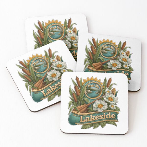 Item preview, Meet Me Lakeside Canoe Paddle And Flowers designed and sold by Marcikart.