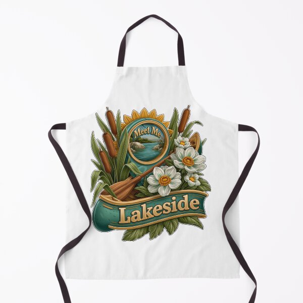 Item preview, Meet Me Lakeside Canoe Paddle And Flowers designed and sold by Marcikart.
