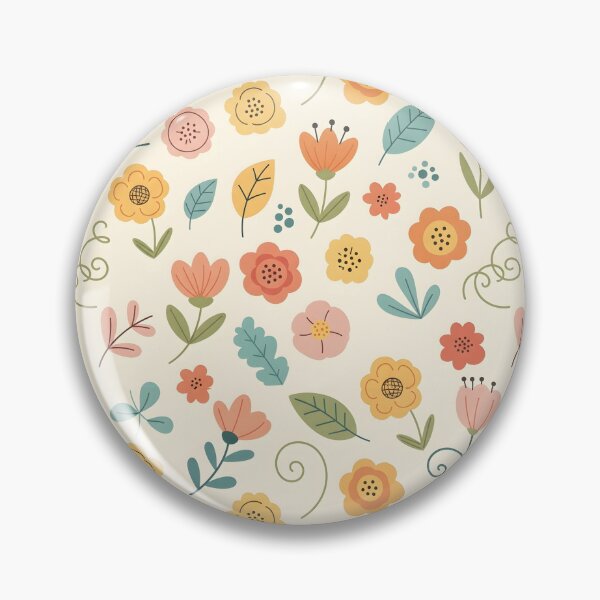Item preview, Whimsical Pastel Warm Floral Pattern designed and sold by VelloomStore.