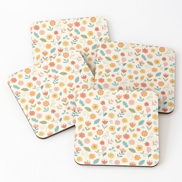 Item preview, Whimsical Pastel Warm Floral Pattern designed and sold by VelloomStore.
