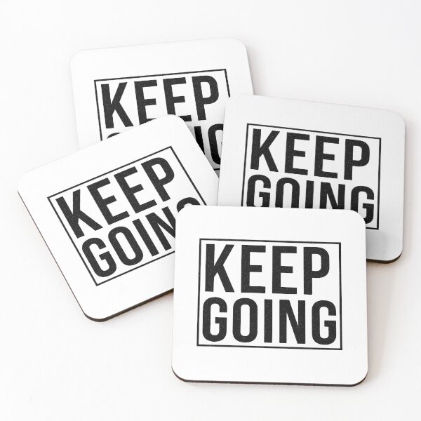 Item preview, Keep Going Grunge Typography Square Art designed and sold by Osmose-Studio.