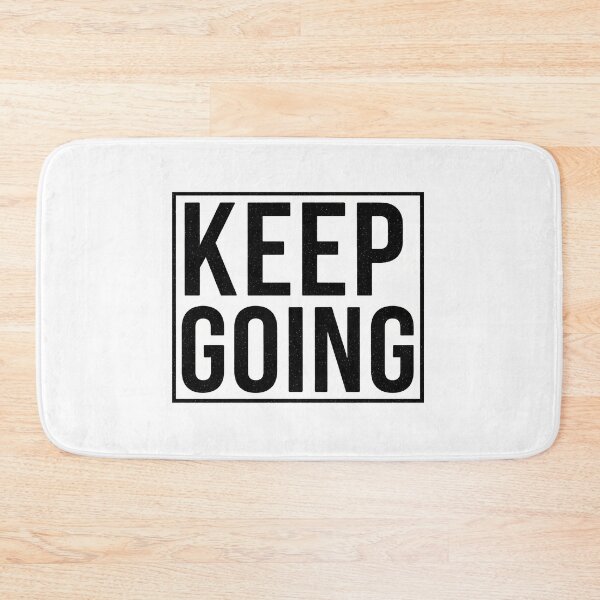 Item preview, Keep Going Grunge Typography Square Art designed and sold by Osmose-Studio ⭐⭐⭐⭐⭐.