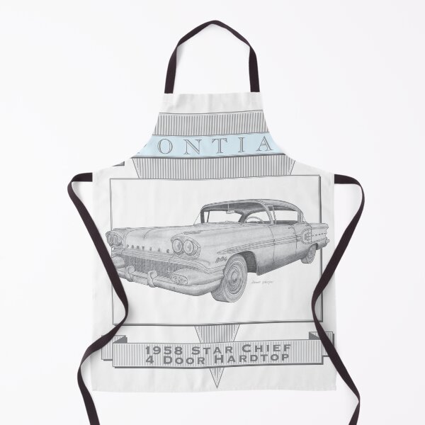 Item preview, Pontiac Star Chief 1958 4 Door Hardtop Hand-drawn designed and sold by Classic Car Art Drawings.