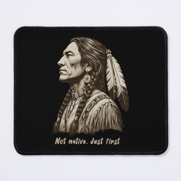 Item preview, Not Native. Just First - Cherokee Heritage Portrait designed and sold by Contrast-Factory.