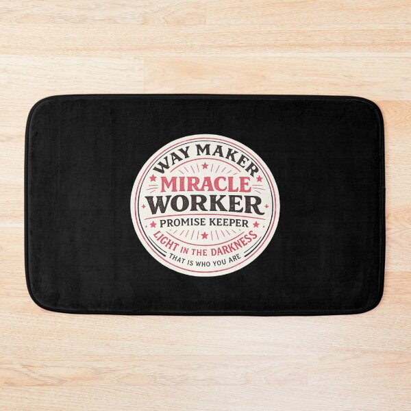 Item preview, Way Maker Miracle Worker Promise Keeper Christian Typography designed and sold by AMICO77.