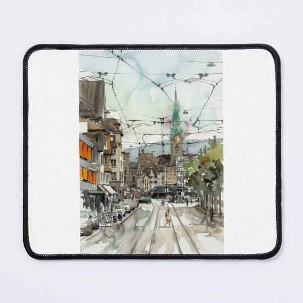 Item preview, Zurich Tram Lines & Spire designed and sold by caracatita75.