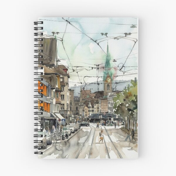 Item preview, Zurich Tram Lines & Spire designed and sold by caracatita75.