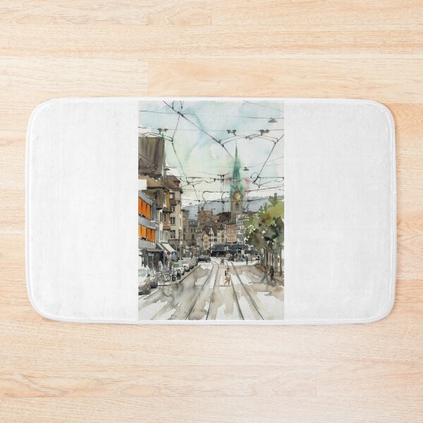 Item preview, Zurich Tram Lines & Spire designed and sold by caracatita75.