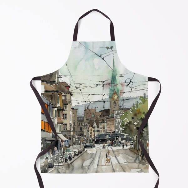 Item preview, Zurich Tram Lines & Spire designed and sold by caracatita75.