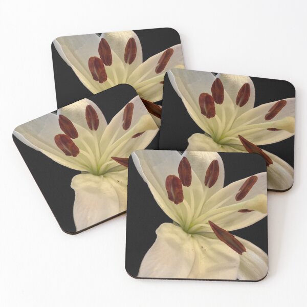 Item preview, Elegant White Lily Macro Fine Art Photography designed and sold by BalkanBloom.