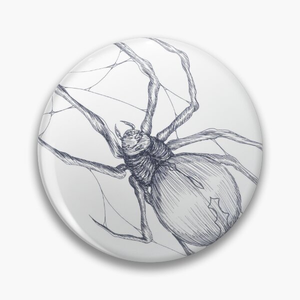 Item preview, Arachnid Web Dark Line Art designed and sold by Nocturnal Ink Studio.