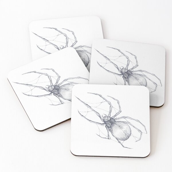 Item preview, Arachnid Web Dark Line Art designed and sold by Nocturnal Ink Studio.