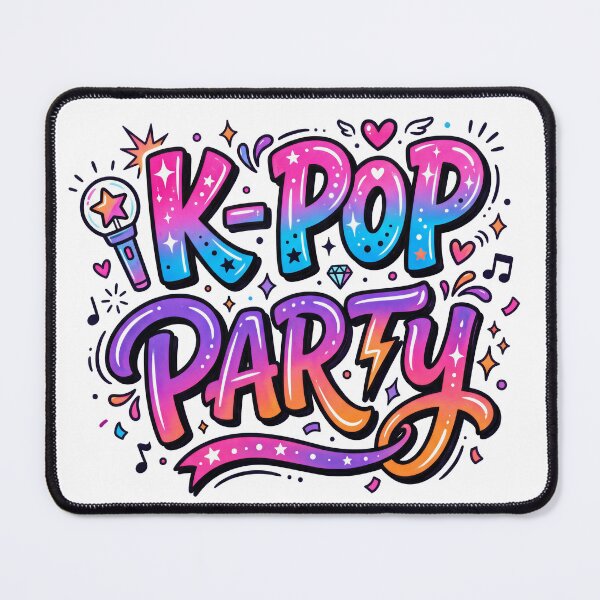 Item preview, K-Pop Party Colorful Cute Music Graphic Design designed and sold by Olhapro.