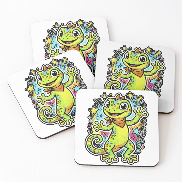 Item preview, Cheerful and energetic gecko designed and sold by LOVEARTDESIGN.