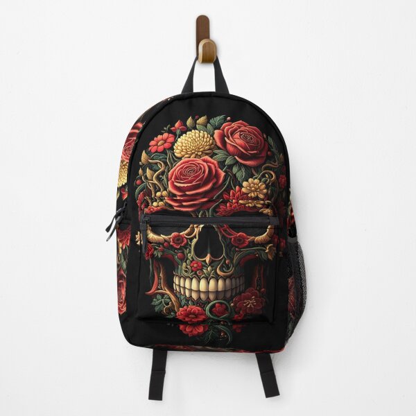 Item preview, Floral Sugar Skull Day of the Dead Art designed and sold by XDesignStudio.