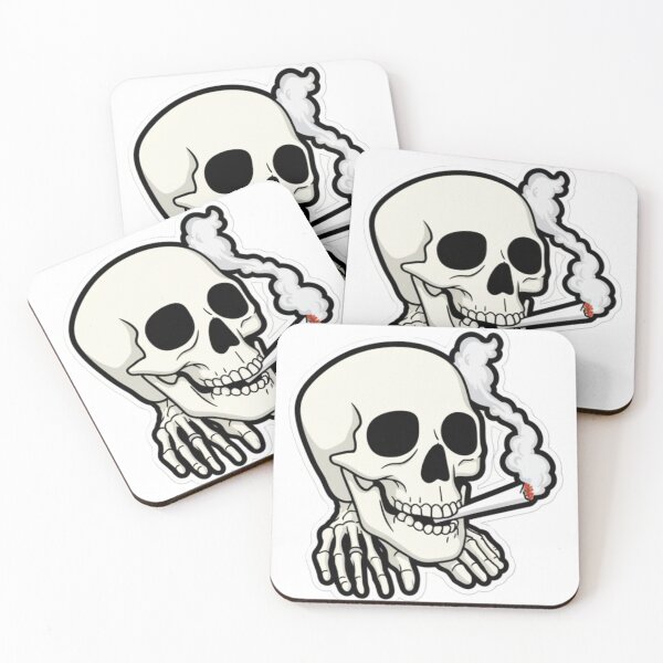 Item preview, Smoking Skull With Feet designed and sold by GrudleBay.