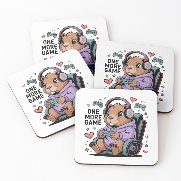 Item preview, CAPYBARA GAMER - ONE MORE GAME designed and sold by KISHNAY-FASHION.