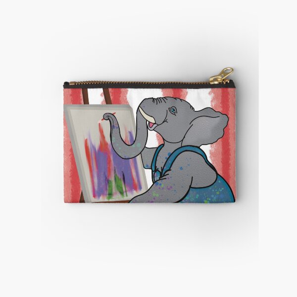 Item preview, Cute Painting Elephant Artist Illustration designed and sold by ALGDoodles.