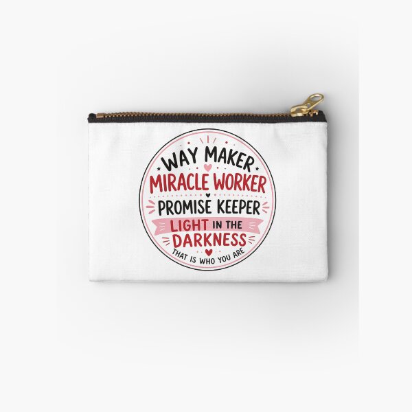 Item preview, Way Maker Miracle Worker Promise Keeper Christian Typography designed and sold by AMICO77.