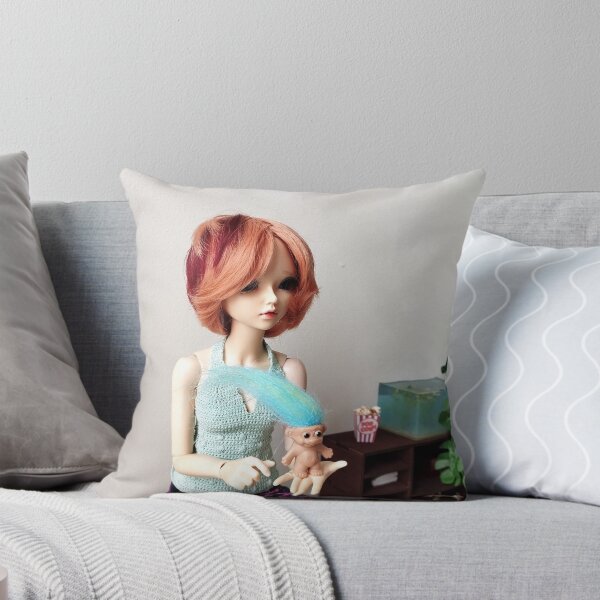 Item preview, Dollhouse interior photography with doll, furniture, plant and props designed and sold by Lenasminiland.