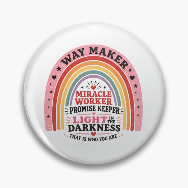 Item preview, Way Maker Miracle Worker Promise Keeper Christian Typography designed and sold by AMICO77.