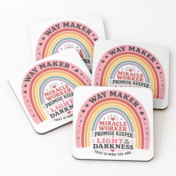 Item preview, Way Maker Miracle Worker Promise Keeper Christian Typography designed and sold by AMICO77.