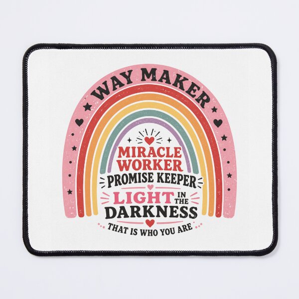 Item preview, Way Maker Miracle Worker Promise Keeper Christian Typography designed and sold by AMICO77.
