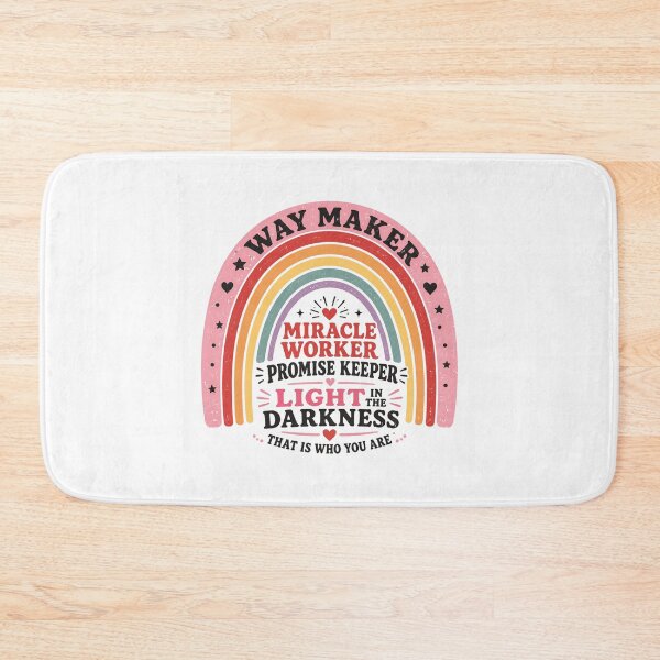 Item preview, Way Maker Miracle Worker Promise Keeper Christian Typography designed and sold by AMICO77.