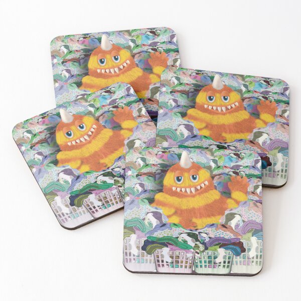 Item preview, Funny Cute Laundry Pile Monster Art designed and sold by ALGDoodles.