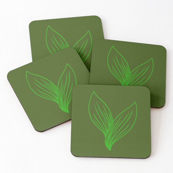 Item preview, Green Leaves Intertwined Outline designed and sold by CDPrintsDesigns.