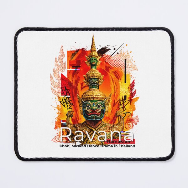 Item preview, Ravana Ramakien Thailand Cute Travel Graphic – Welcome Thailand Thai Mythology Art Sticker designed and sold by Beeform.