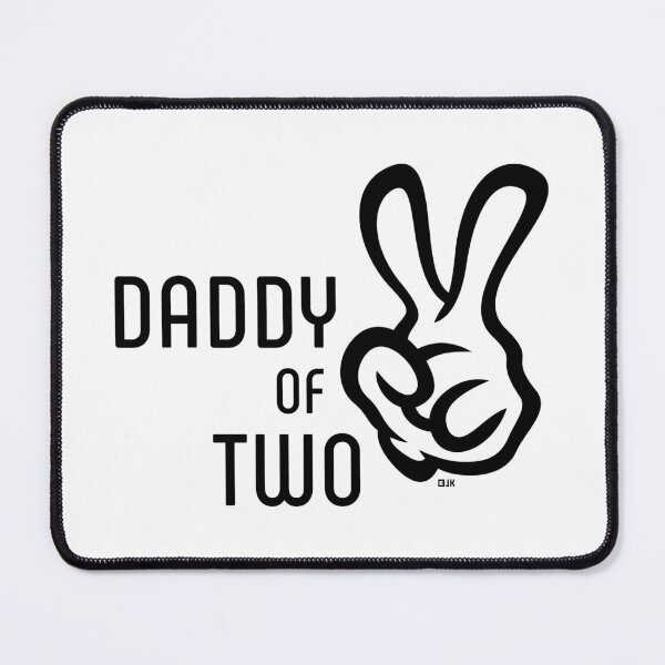 Item preview, Daddy Of Two (Dad / Papa / Victory / Black) designed and sold by Roderix.