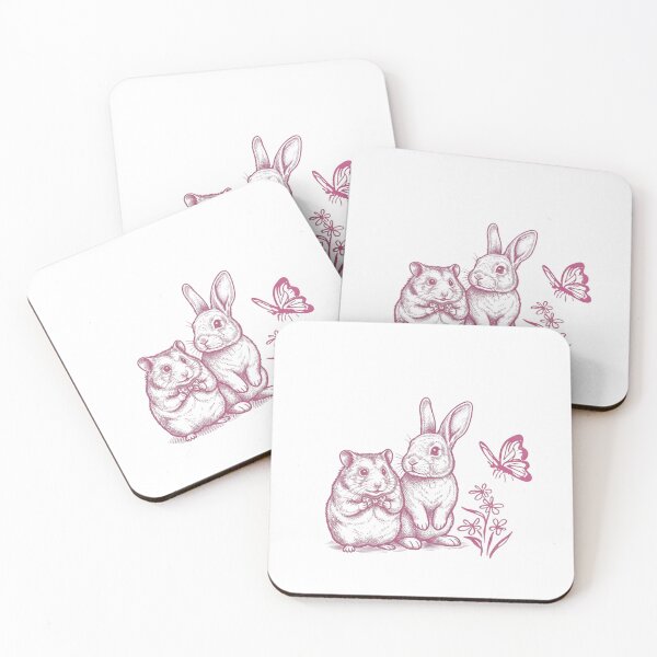 Item preview, Bunny and Hamster Sketch designed and sold by Colorful-Garden.