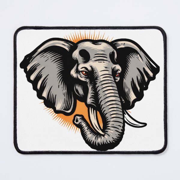 Item preview, Sticker - Decal - Elephant Power – Bold Contrast designed and sold by ForeverPrintsOK.