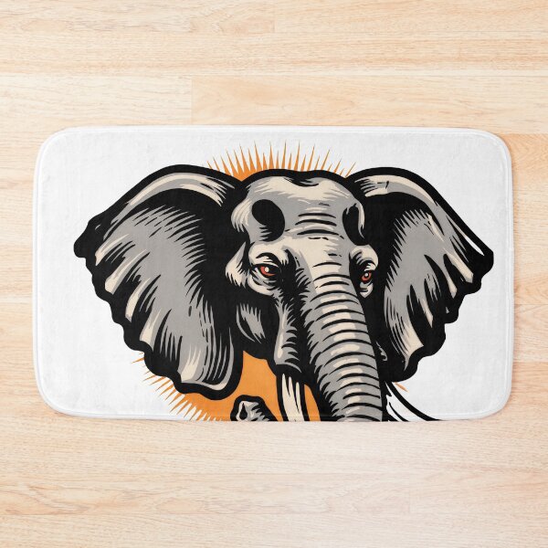 Item preview, Sticker - Decal - Elephant Power – Bold Contrast designed and sold by ForeverPrintsOK.