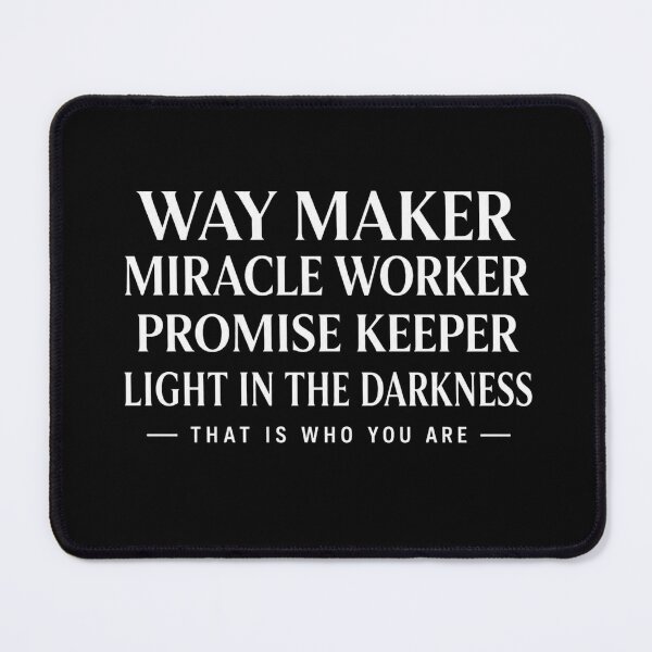 Item preview, Way Maker Miracle Worker Promise Keeper Christian Typography designed and sold by AMICO77.