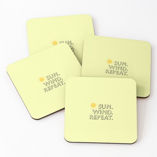 Item preview, Sun Wind Repeat Minimalist Renewable Energy Summer Vibe designed and sold by Sixième Studio.