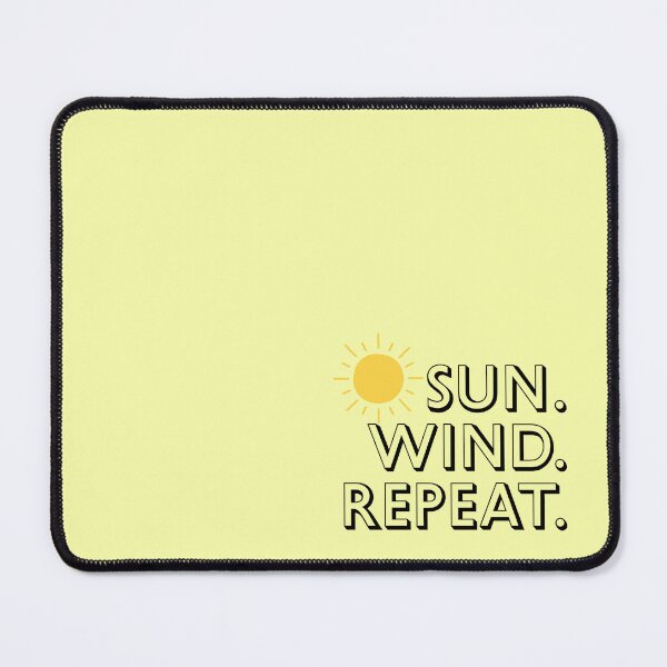 Item preview, Sun Wind Repeat Minimalist Renewable Energy Summer Vibe designed and sold by Sixième Studio.