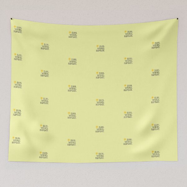 Item preview, Sun Wind Repeat Minimalist Renewable Energy Summer Vibe designed and sold by Sixième Studio.