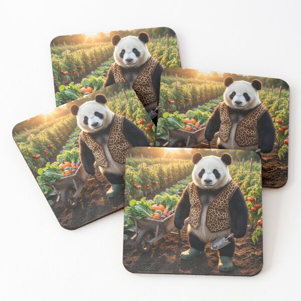 Item preview, Panda Gardener Works in His Blue Ribbon Garden designed and sold by Tridentulus.