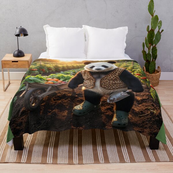 Item preview, Panda Gardener Works in His Blue Ribbon Garden designed and sold by Tridentulus.
